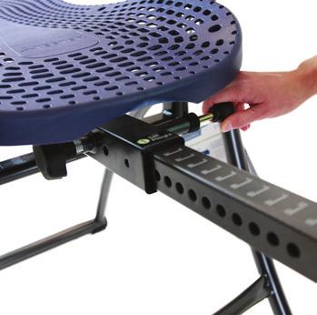 Rotation Adjustment: Find Setting The Rotation Adjustment Arms control the responsiveness or rate of rotation of the inversion table.