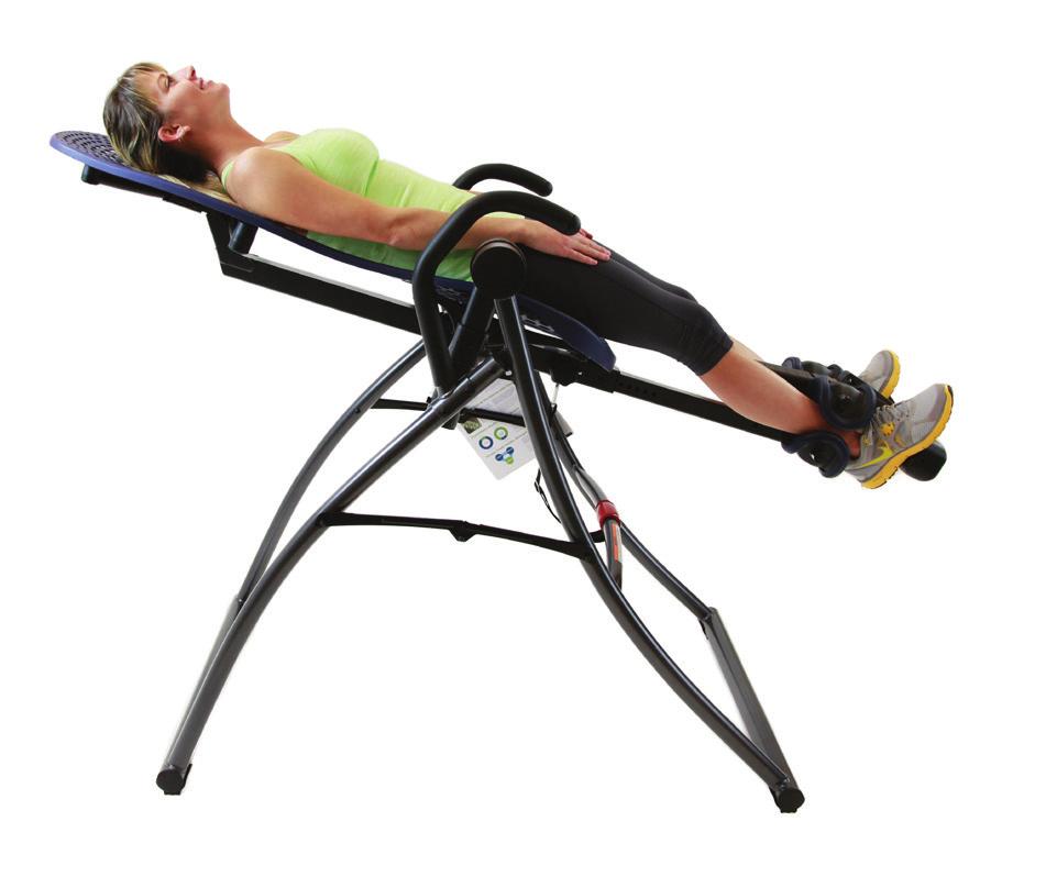 Prepare to Invert (continued) Contour L3 Owner s Manual - 4 Testing Your Balance and Rotation Control When adjusted properly, you will control the rotation of the inversion table by simply shifting