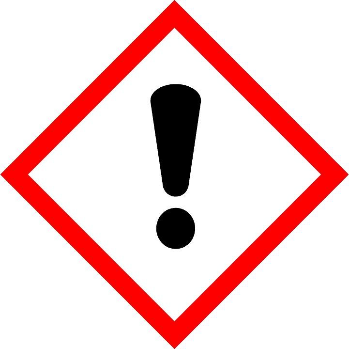 GHS Label element Signal word : Warning Hazard pictograms : Hazard statements Other hazards : H317 May cause an allergic skin reaction. H319 Causes serious eye irritation.