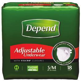40 15% $11.39 20% $10.72 $13.19 19'S DEPEND UNDERWEAR FOR WOM MOD/AB LARGE $13.40 15% $11.39 20% $10.72 $13.19 21'S DEPEND UNDERWEAR FOR WOM MOD/AB SML/MED $13.