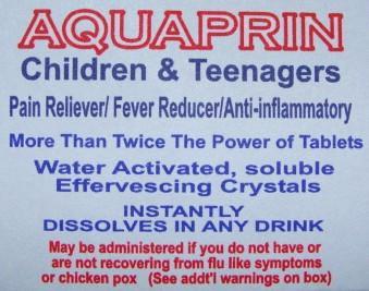 AQUAPRINTM Children s & Teenagers. Packaged in small foil packets, (1 x 1.5 ), and blister strips, which contains a crystalline formulation.