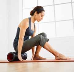 Glute Massage Targets: gluteus maximus and hamstrings Starting Position: seated on Massage Foam Roller, directly on the top of the Roller, one leg