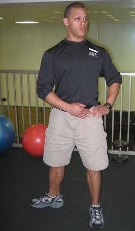 Internal Hip Rotators Stand with your feet parallel and slightly farther apart than the length of your foot. Turn the foot of the leg you wish to stretch outward, pivoting off the heel.