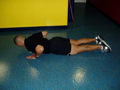 McKenzie Press-Up To perform this excellent mobilization exercise for the low back, lie on your stomach on the floor.