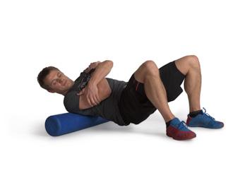 PAGE 11 FOAM ROLLING EXERCISES: UPPER BODY TRUNK - REAR SHOULDER Muscles Targeted: Deltoid, Upper and Middle Trapezius, Teres Major and Minor, Latissimus Dorsi, Triceps Brachii, Rhomboids,