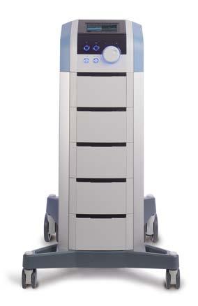 Tissue selectivity with capacitive and resistive mode Continuous and pulsed therapy options Dynamic Impedance Control TM Trolley* FEATURES & BENEFITS Preset protocols and therapeutic encyclopaedia