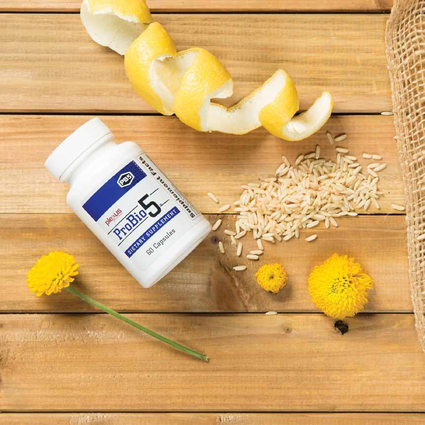 REPLENISH WITH PROBIO 5 ProBio 5 adds five beneficial probiotics to your gut to help provide benefits like fortified gut lining and healthy gut flora.