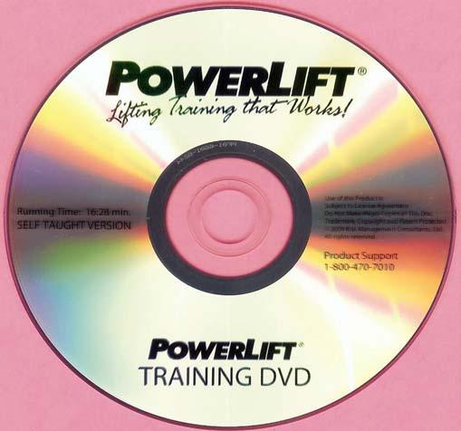 What makes the new training system especially unique is the detailed SELF TEACHING GUIDE that is designed to train your safety team how to deliver POWERLIFT Training to