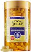 Royal Jelly range Royal Jelly 60 & 365 caps 1000mg Fresh Royal Jelly 250gm & 1kg HDA Potent All Natural Life Royal Jelly products are: Chloramphenicol