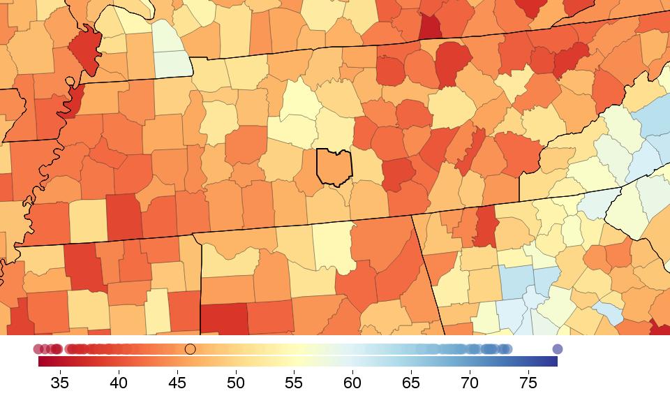County Profile: Bedford County, Tennessee. Seattle, WA: IHME, 2016.