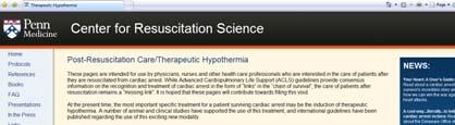 Hypothermia resource website Hypothermia in