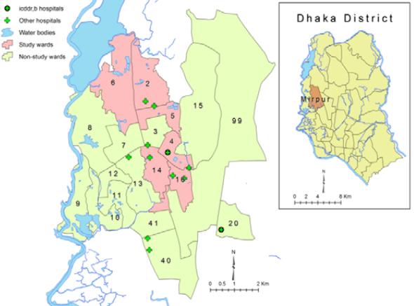 Targeting geographic hotspots Qadri et al. Feasibility and effectiveness of oral cholera vaccine in an urban endemic setting in Bangladesh: a cluster randomised open-label trial. Lancet 386:1362 71.