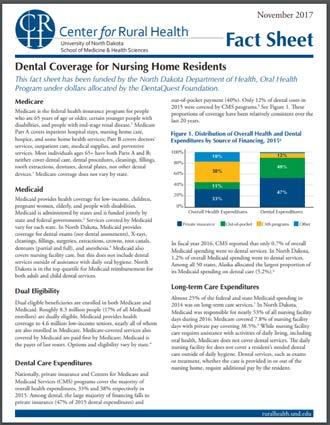behavioral change in the elderly 11 For More Information Oral Health among North Dakota Elderly Dental Coverage for Nursing Home
