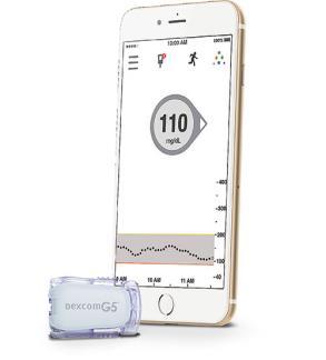 , the Dexcom G5 Mobile CGM Receiver (optional but automatically sent with system) Compatible Smart device (applicator included) Dexcom G5 Mobile App Dexcom Follow App Any glucose meter 7 day wear 13