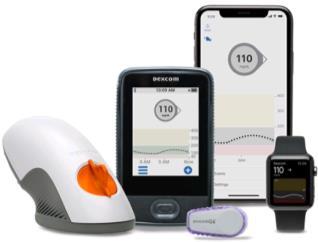 , the Dexcom G6 CGM (FDA approved, coming late 2018) Receiver (optional but automatically sent with system) Compatible Smart device (applicator included) Dexcom G6 Mobile App Dexcom Follow App 10