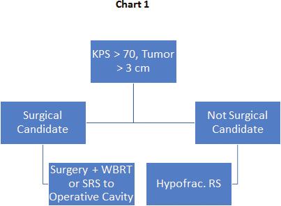 56 New Approaches to the Management of Primary and Secondary CNS Tumors metastases; Class 2: KPS < 70; Class 3: all other subjects who were not 1 or 3.