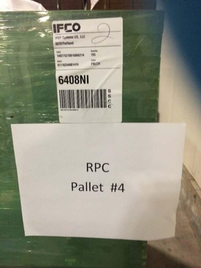 Fibre Box Association 6 October 2016 Page 3 Results VISIBLE OBSERVATIONS RPCs from pallets wrapped in a green protective wrap were selected for evaluation at each site.
