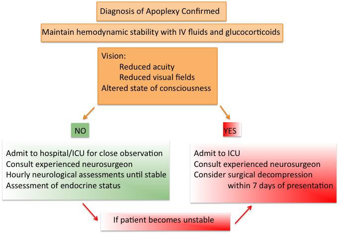 Figure 1. Treatment of Pituitary Apoplexy.