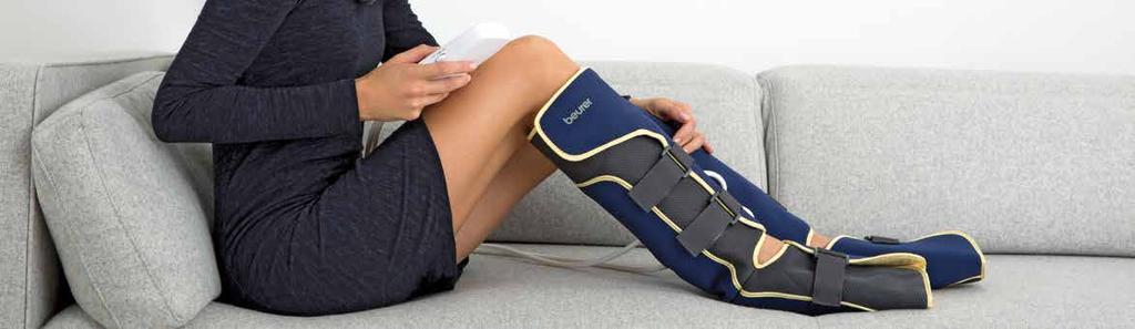 Compression leg therapy FM 150 compression leg therapy Revitalising compression massage Improves the blood circulation through restoration of the vein function Promotes circulation and relieves
