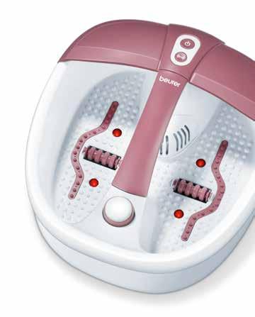 the centre console Removable roller attachments for foot reflex zone massage Soothing