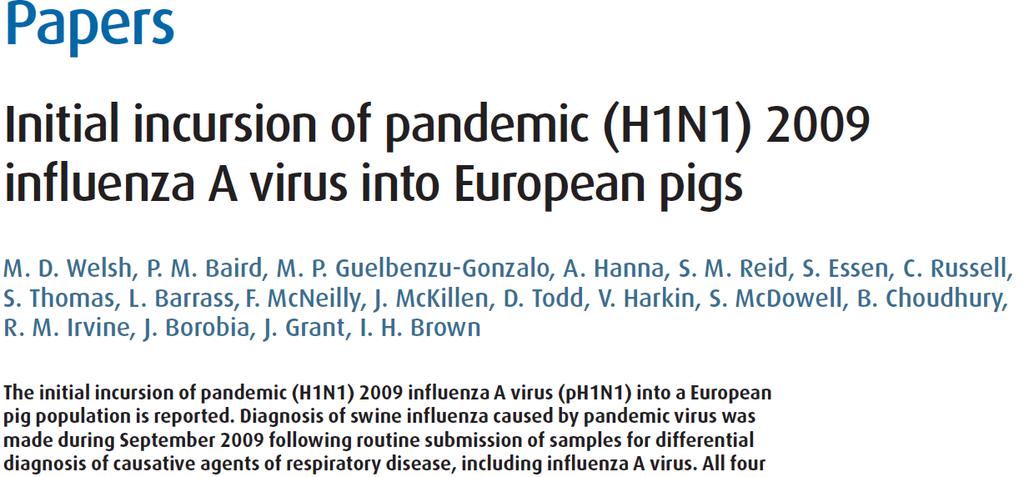 HINI 2009 pandemic Flu viruses are messy at reproducing themselves mistakes = mutations = antigenic drift