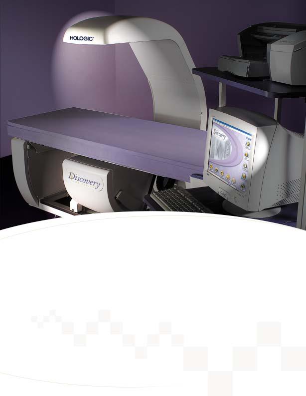Imagine the possibilities Discovery raises both the clinical and technological standards of bone densitometry with features that include: Express Exam TM Routine scan protocols can be automated for