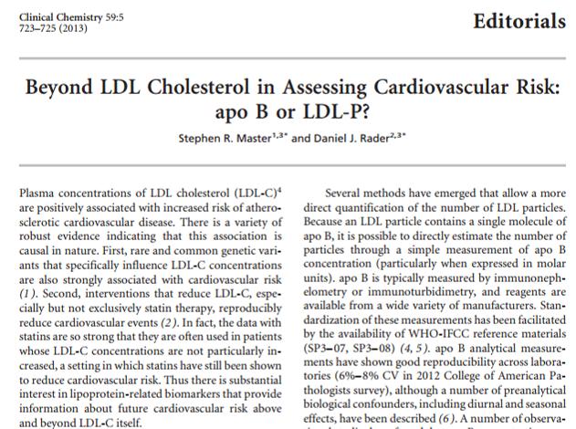 Beyond LDL-C in CVD risk assessment