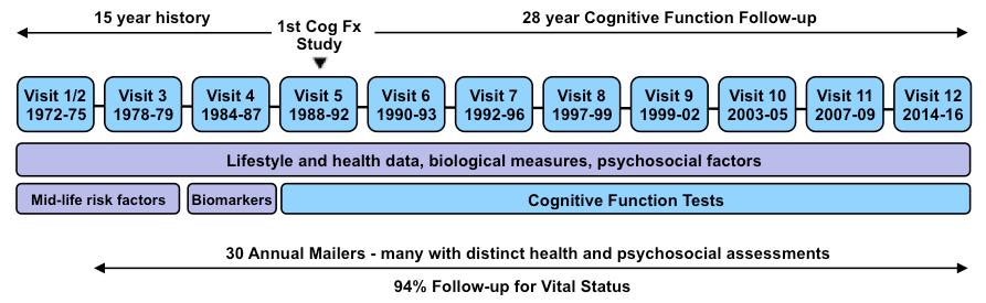 Rancho Bernardo Study: The Cognitive Function Cohort Additional long-term assessments: CVD,