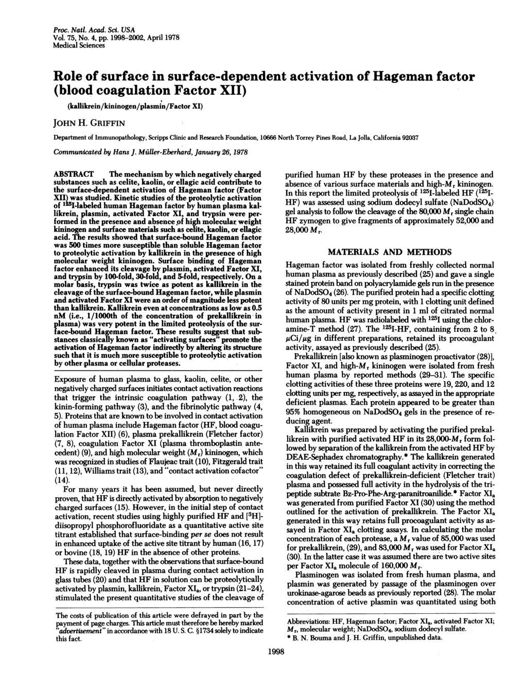 Proc. Natl. Acad. Sci. USA Vol. 75, No. 4, pp.
