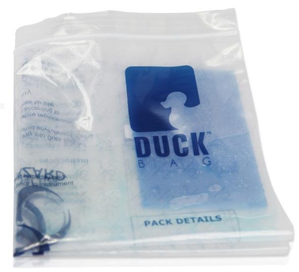 Duck Bag Instrument humidity pack For transport and storage prior to instrument reprocessing Pre