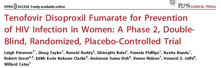 Phase 2, Randomized, Double Blinded, Placebo Controlled Trial Conducted between June 2004 and March 2006 Cameroon; Nigeria; Ghana Objective: Determine the safety and preliminary effectiveness