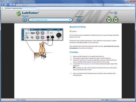 of experiment content and course configuration (LabTutor Server and LabAuthor).