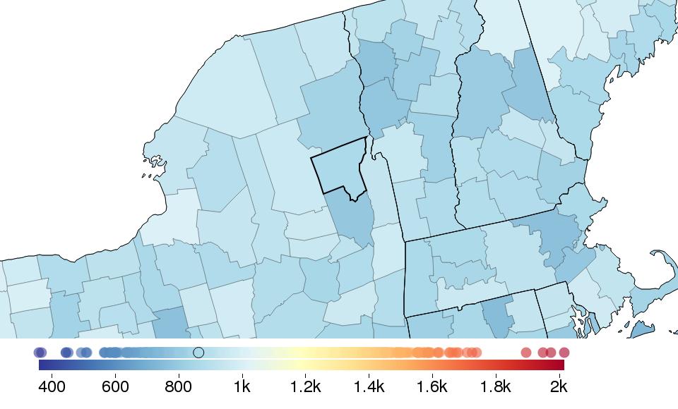 COUNTY PROFILE: Warren County, New York US COUNTY PERFORMANCE The Institute for Health Metrics and Evaluation (IHME) at the University of Washington analyzed the performance of all 3,142 US counties