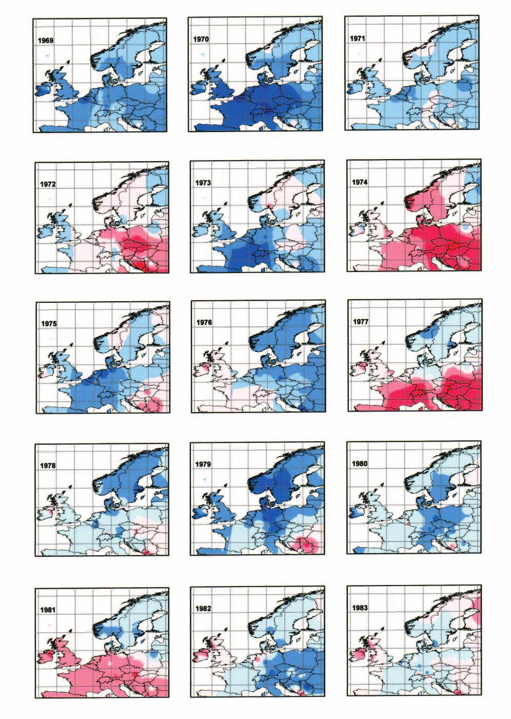 Chmielewski & Rötzer: Variability of the beginning of growing season in Europe 261 Fig.
