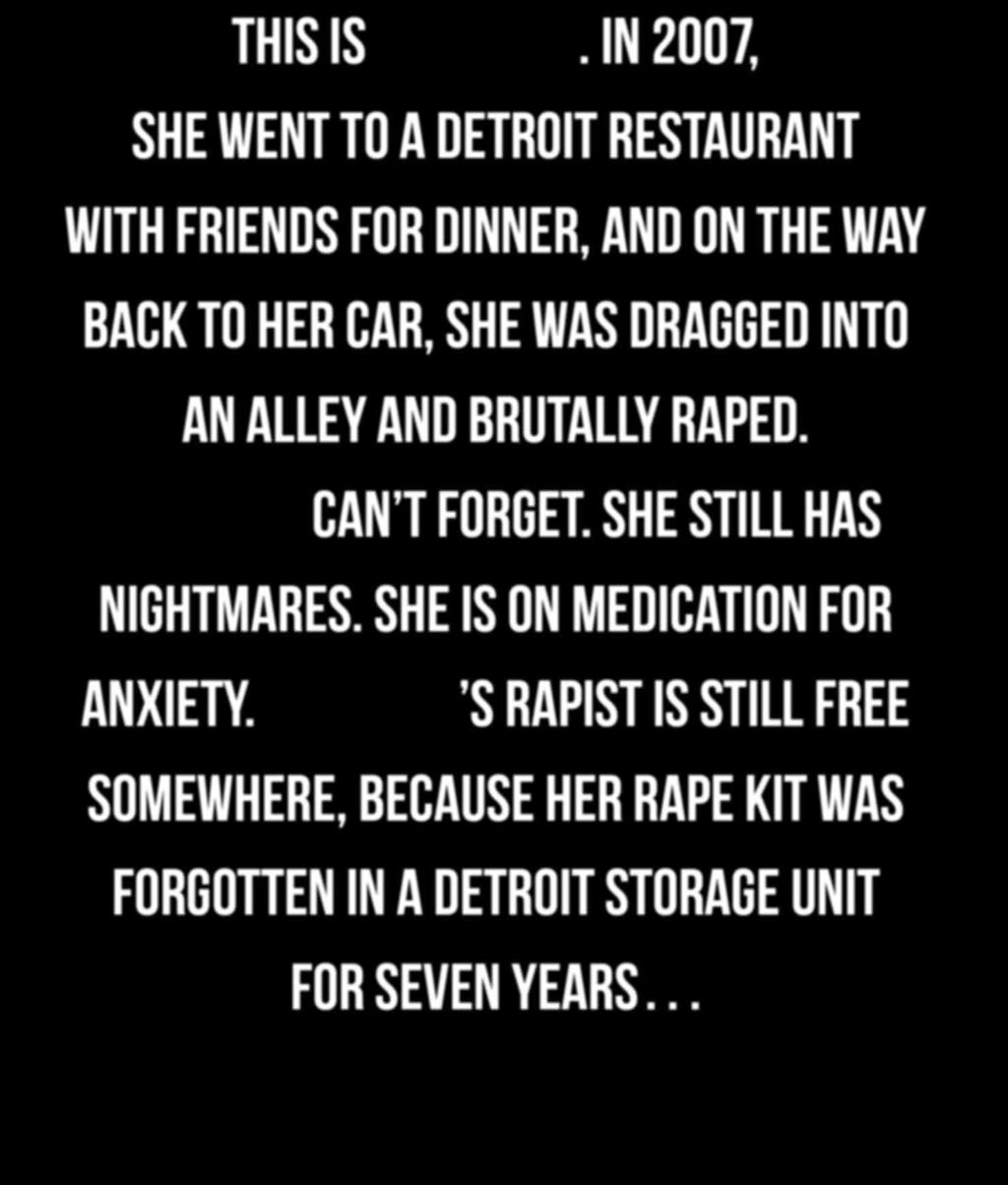 to her car, she was dragged into an alley and brutally raped. can t forget.