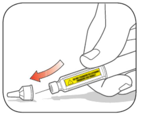 If you see blood after you take the Needle out of your skin, press the injection site lightly with a piece of gauze or an alcohol swab. Do not rub the area.