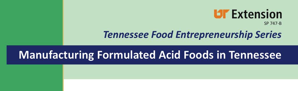 Formulated Acid Foods Materials Factsheet