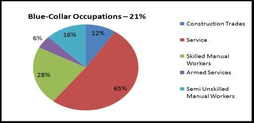 The Blue Collar Worker There are a variety of jobs that fall under Blue Collar occupations The majority