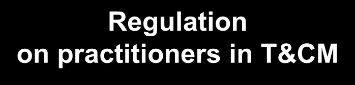 Regulation on practitioners in T&CM Regulations on T&CM practitioners (129) Country reports, 2012 Not answered