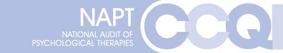 National Audit of Psychological Therapies (NAPT) Retrospective case record audit data set Instructions: Please view this data set in conjunction with the paper version of the retrospective case