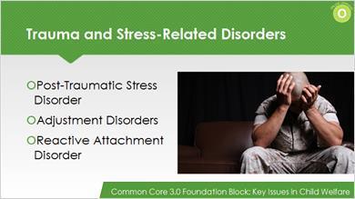 Trauma and Stressor-Related Disorders According to the DSM 5, trauma- and stress-related disorders include disorders in which exposure to a traumatic or stressful event directly linked to the