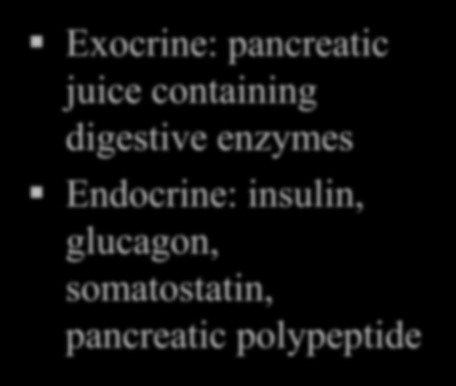 Pancreatic Physiology Exocrine:
