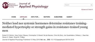 Recent study reports similar results No differences in hypertrophy Greater gains in maximal bench press