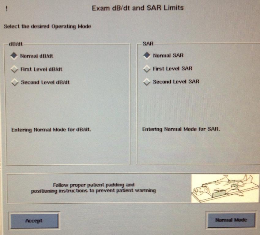Checklist During MRI Exam.