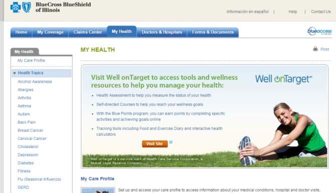 How to Access Well ontarget via Blue Access for Members