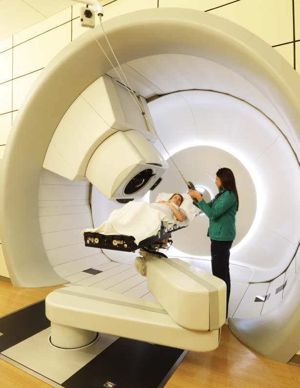 Brain tumors Prostate cancer Certain pediatric cancers Head and neck, and base-of-skull tumors Lung cancer Tumors near the spine Breast cancer Proton therapy can often be used in combination with