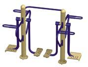 DUAL PENDULUM with DUAL AIR WALKER & AB CRUNCH 78000085 Multiple Exercise