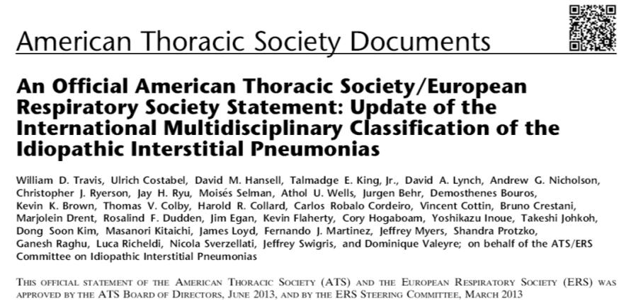Significance of diagnoses Differentiation of mimics Clinical and radiologic clues Multidisciplinary discussion Classification of Idiopathic Interstitial Pneumonias