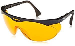 Light Control Uvex orange lens glasses: to block the alerting blue light portion of the