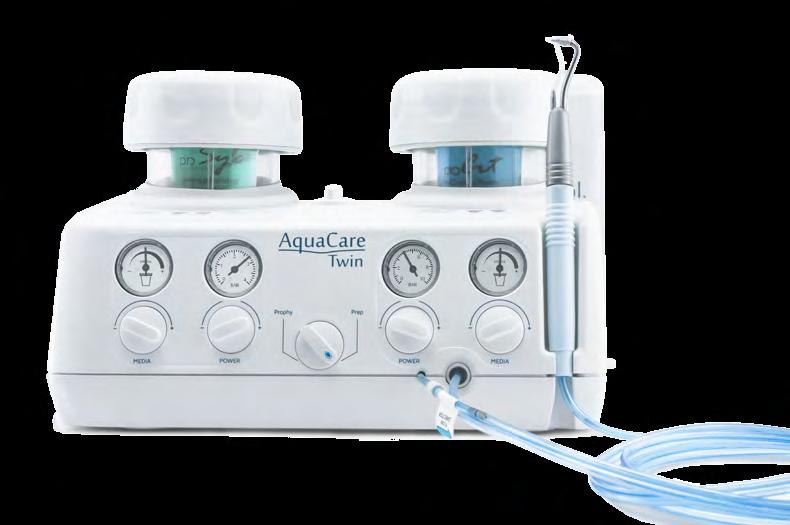 prophylaxis, the AquaCare Twin Treatment Centre enables the clinician to